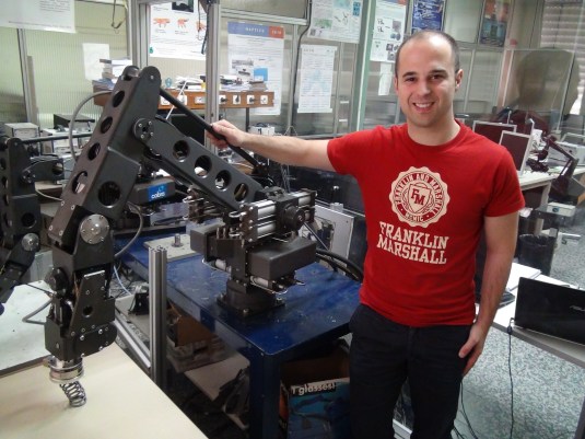 Me and the Kraft GRIPS hydraulic manipulator